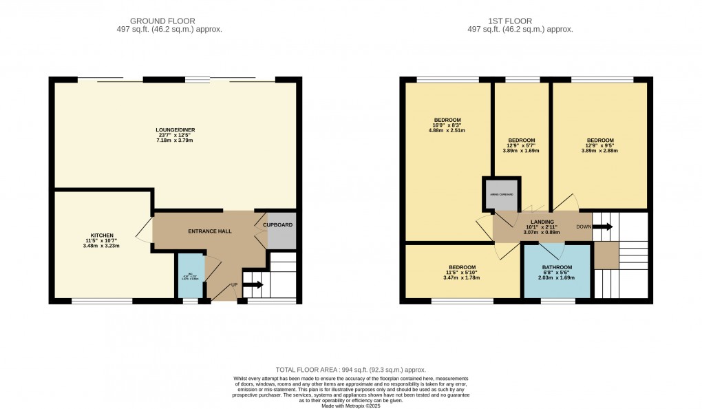 Floorplan for Houghton Regis, Dunstable, Bedfordshire