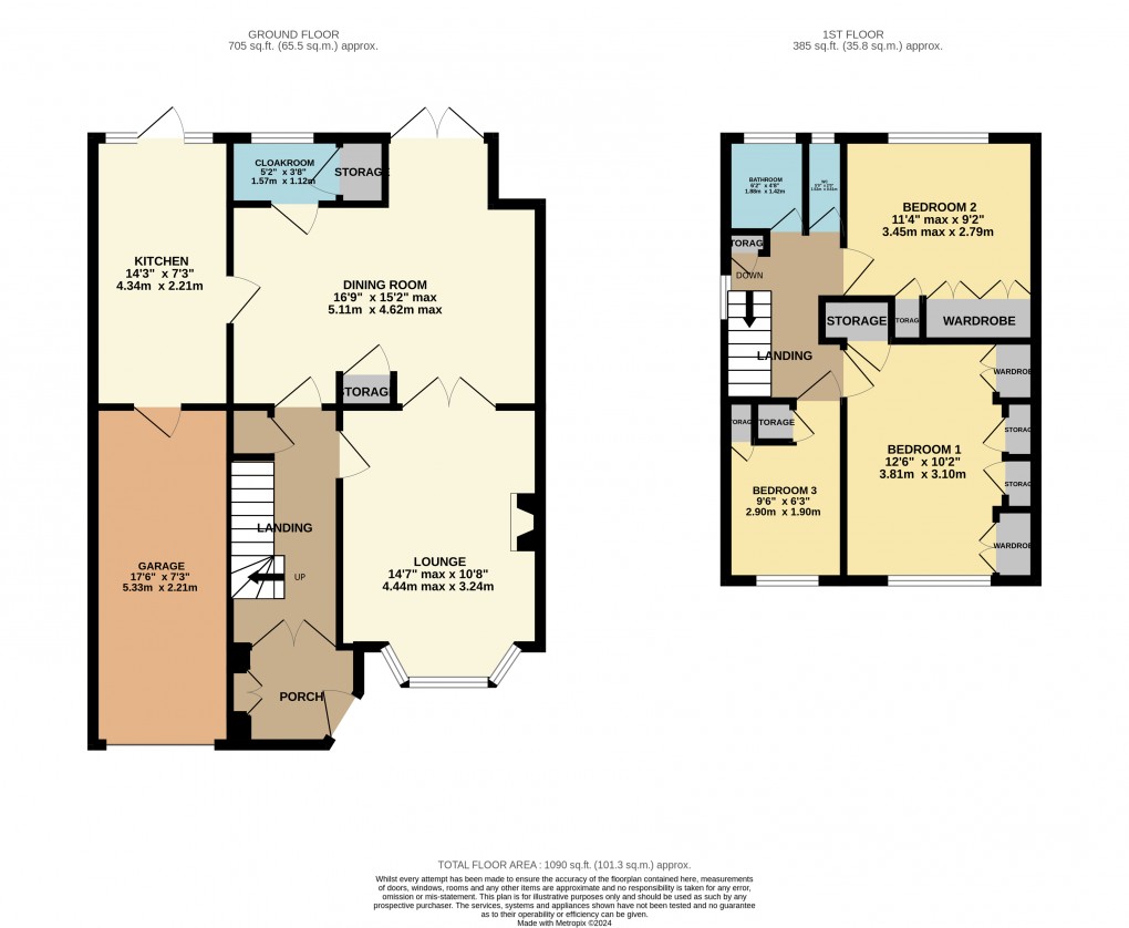 Floorplan for Luton, Bedfordshire