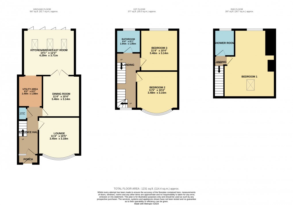 Floorplan for Luton, Bedfordshire