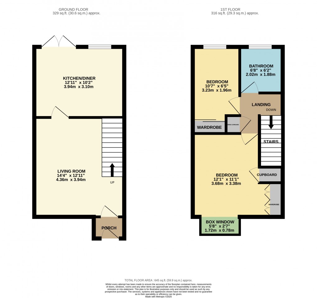 Floorplan for Houghton Regis, Dunstable, Bedfordshire