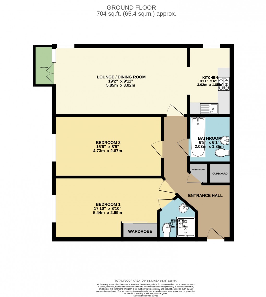 Floorplan for Bricket Wood, St. Albans, Hertfordshire