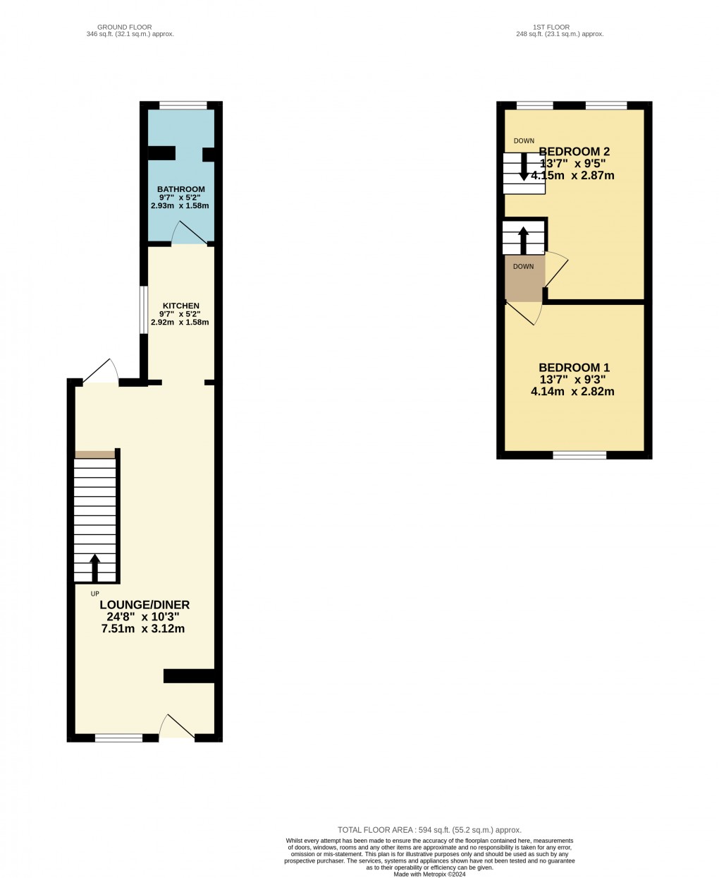 Floorplan for Luton, Bedfordshire