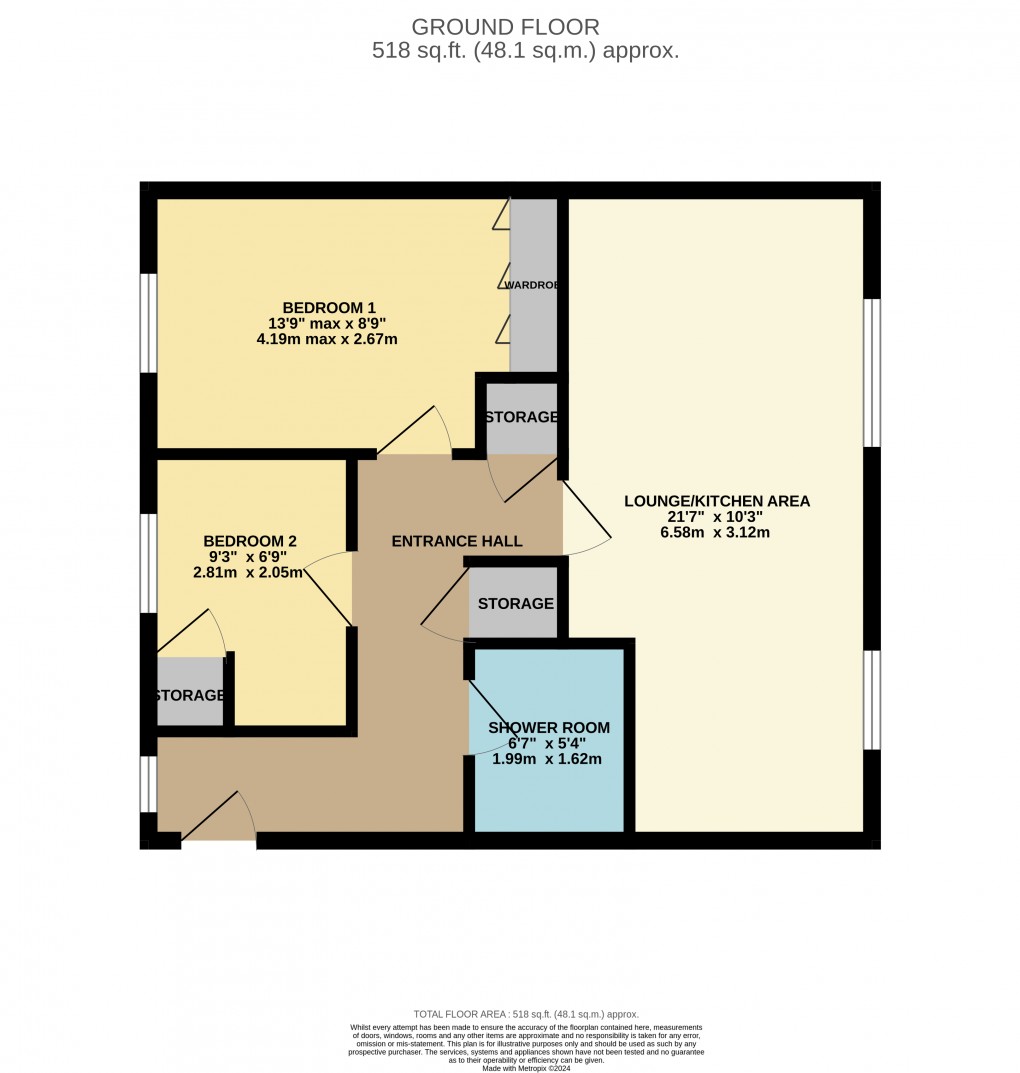 Floorplan for Luton, Bedfordshire