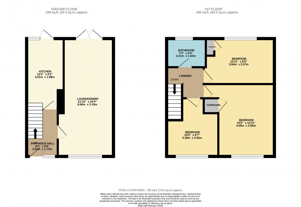 Floorplan for Houghton Regis, Dunstable, Bedfordshire