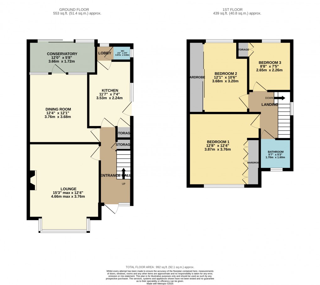 Floorplan for Luton, Bedfordshire