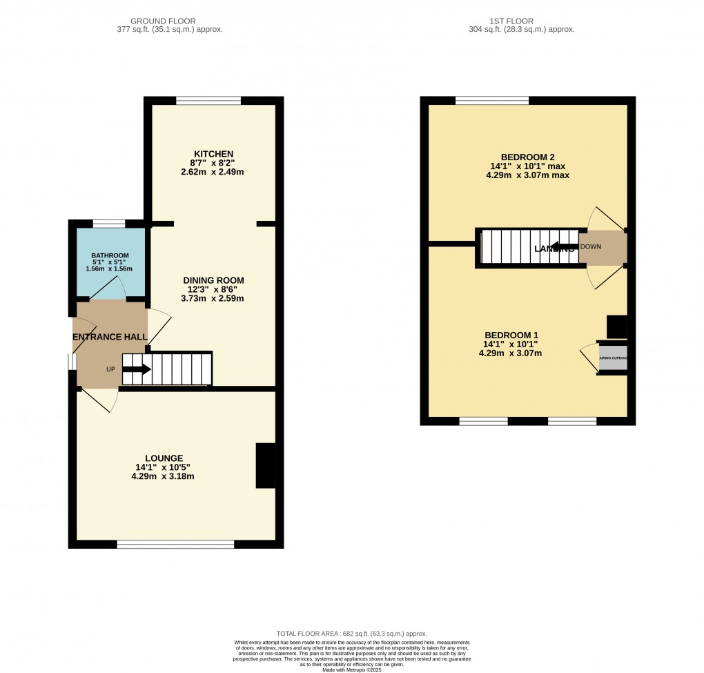 Floorplan for Luton, Bedfordshire