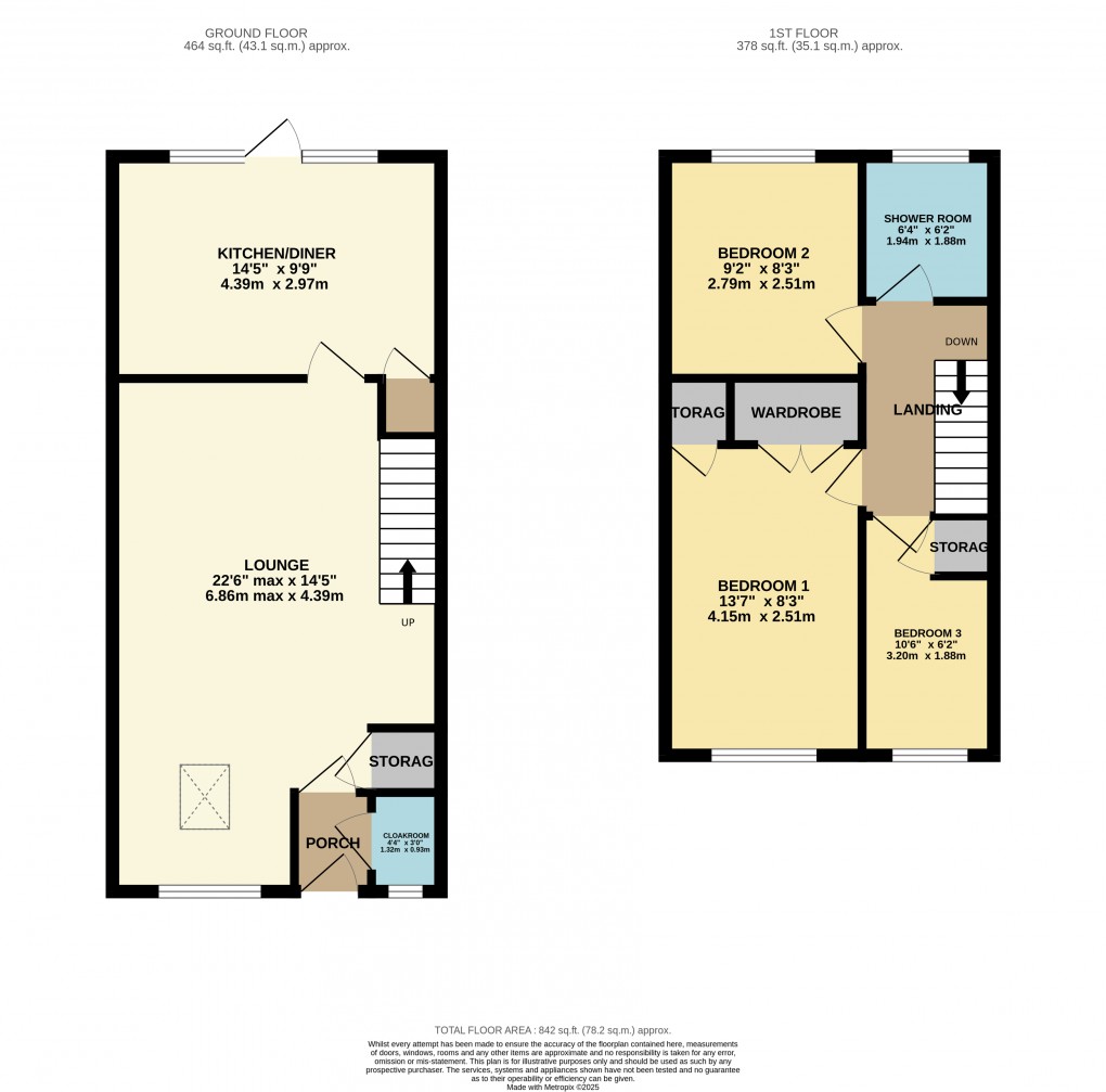 Floorplan for Luton, Bedfordshire