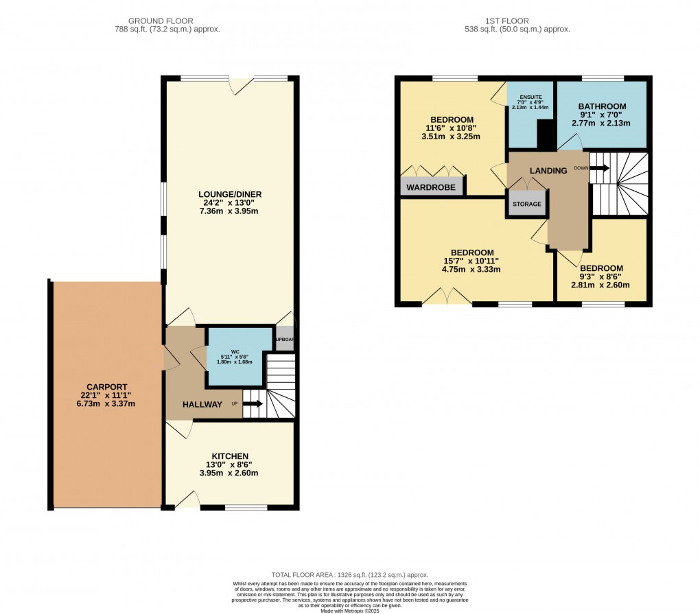 Floorplan for Houghton Regis, Dunstable, Bedfordshire