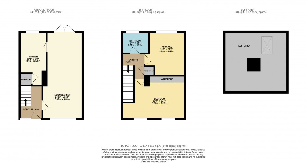 Floorplan for Houghton Regis, Dunstable, Bedfordshire