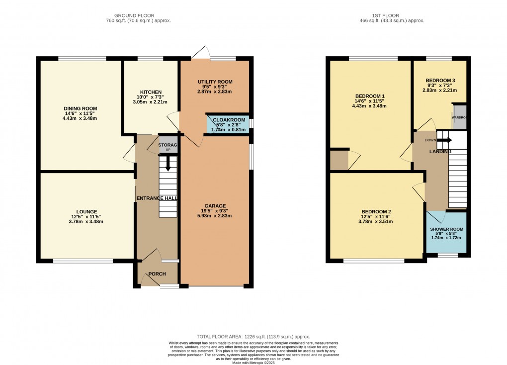 Floorplan for Luton, Bedfordshire