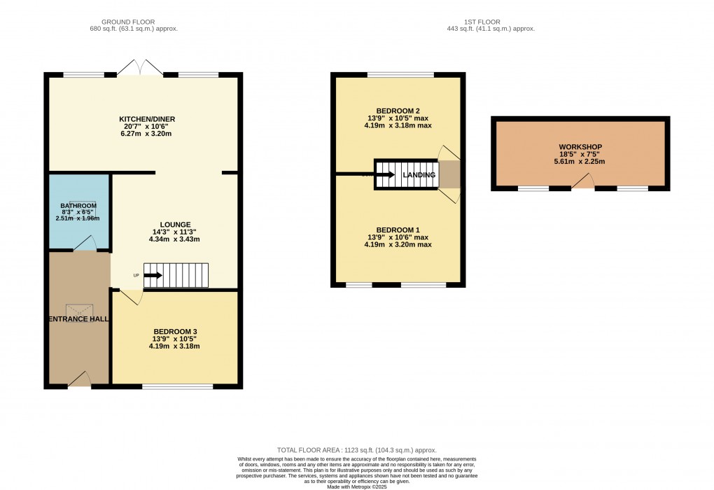 Floorplan for Luton, Bedfordshire