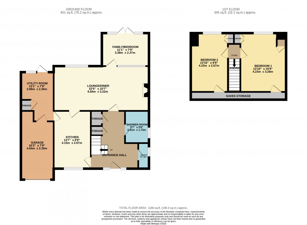 Floorplan for Luton, Bedfordshire