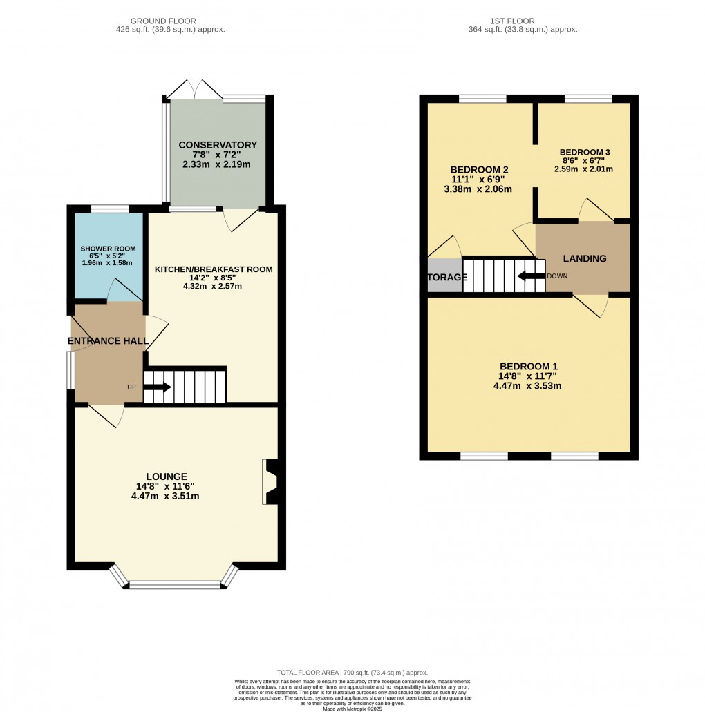 Floorplan for Luton, Bedfordshire