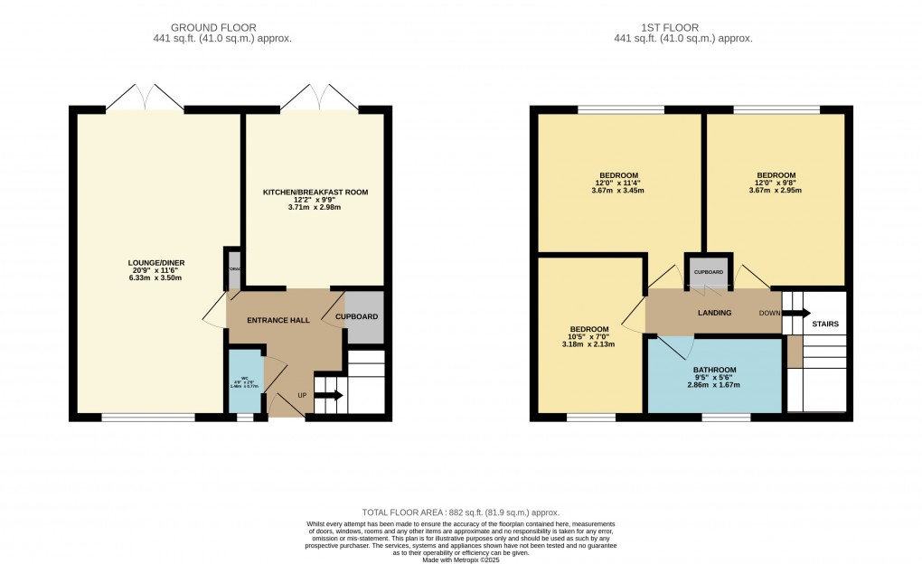 Floorplan for Houghton Regis, Dunstable, Bedfordshire