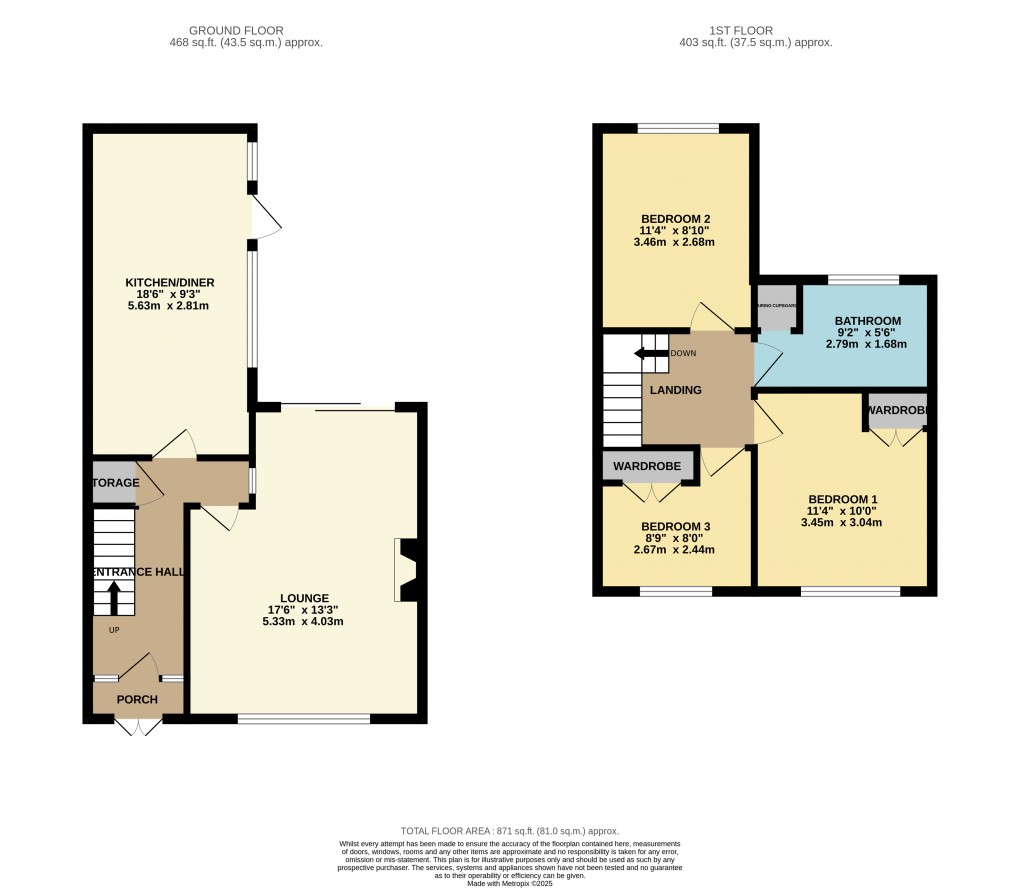 Floorplan for Luton, Bedfordshire