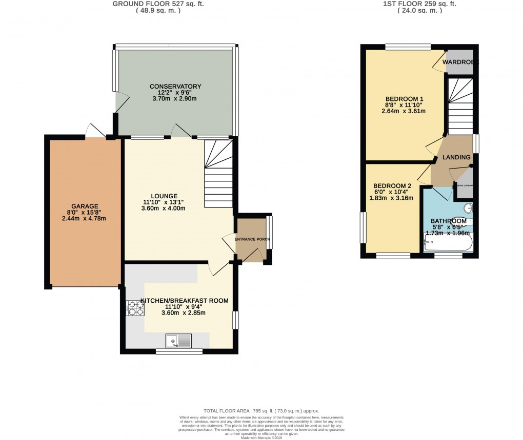 Floorplan for Crownhill, Buckinghamshire