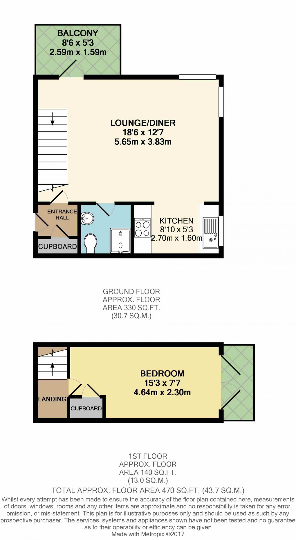 Floorplan for Walnut Tree, Milton Keynes