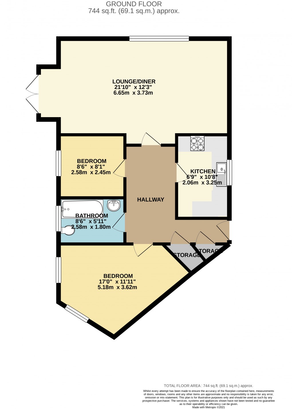 Floorplan for Wolverton Mill, Milton Keynes, Buckinghamshire