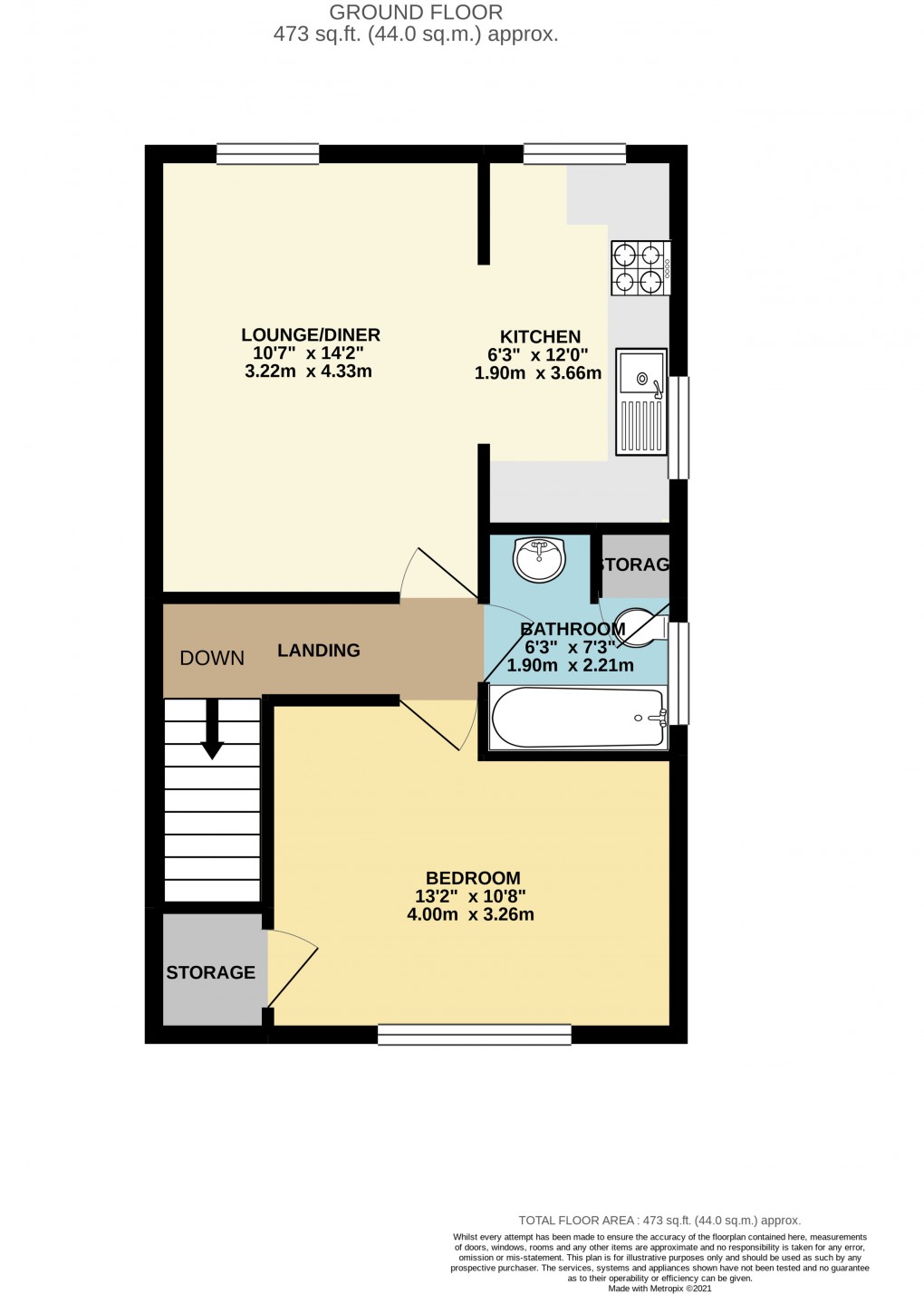 Floorplan for Two Mile Ash, Milton Keynes