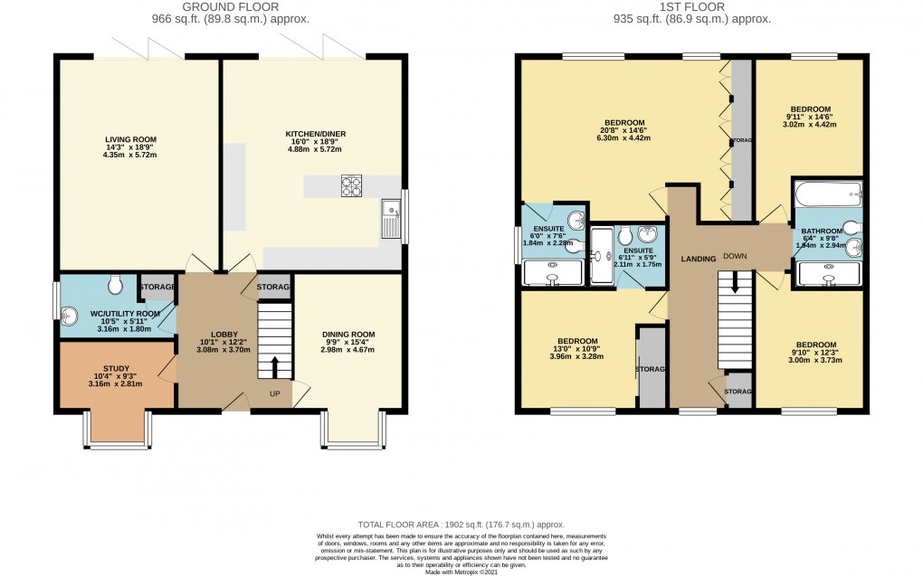 Floorplan for Whitehouse, Milton Keynes, Buckinghamshire