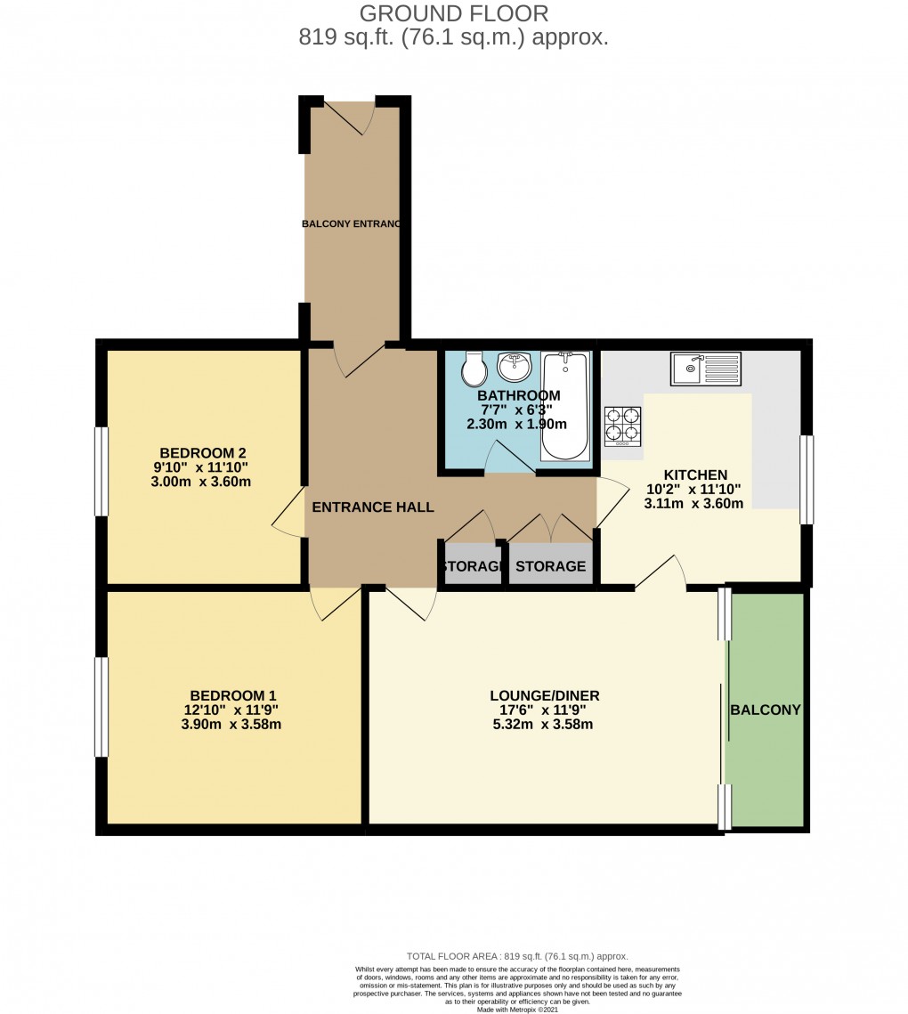 Floorplan for Connibourrow, Milton Keynes, Bucks