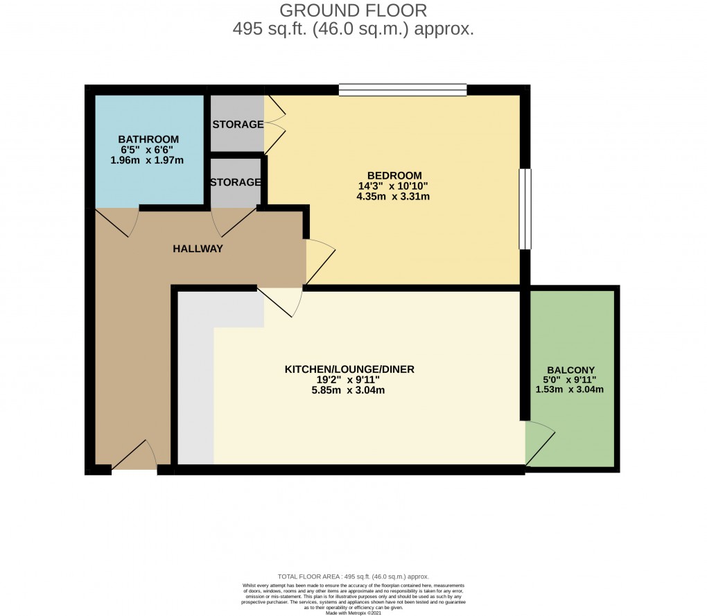 Floorplan for South Row, Central Milton Keynes, Milton Keynes, Bucks