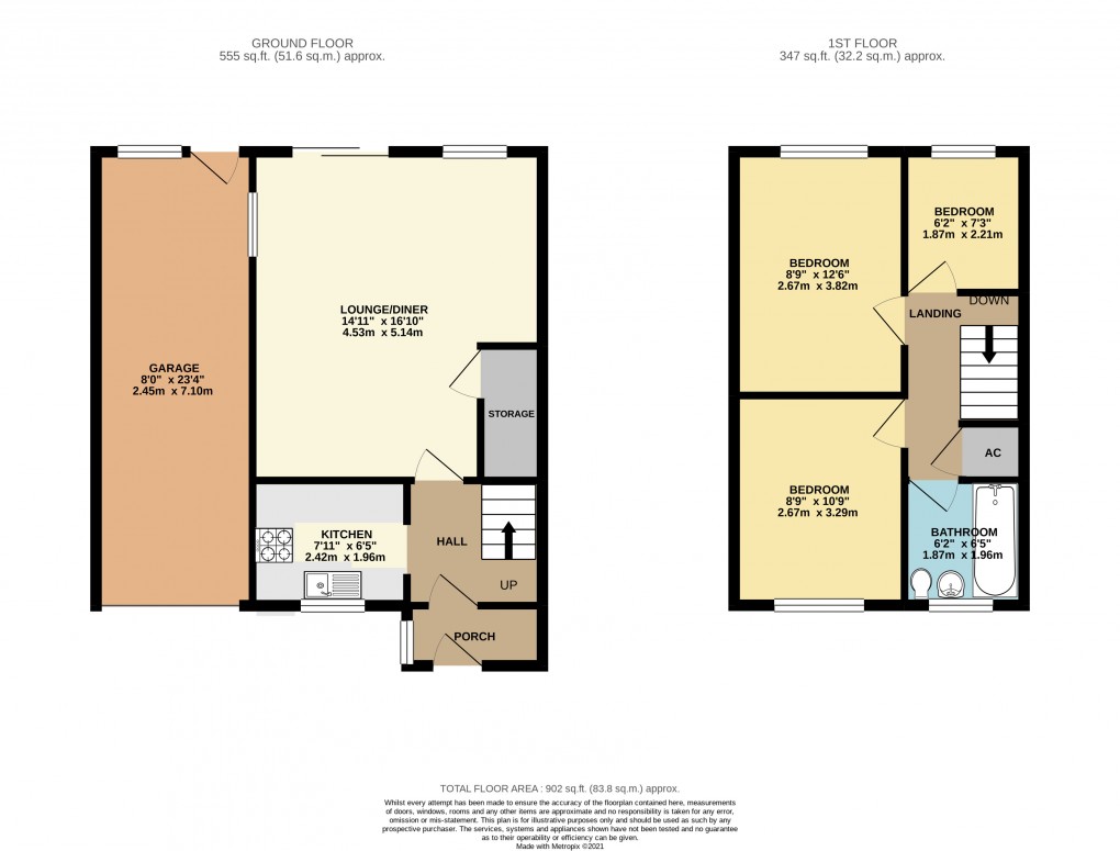 Floorplan for Two Mile Ash, Milton Keynes, Buckinghamshire