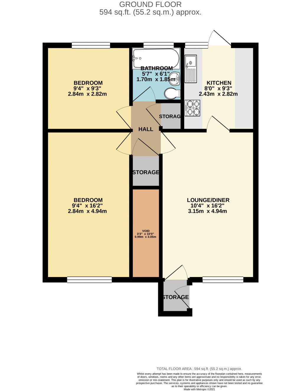 Floorplan for Stantonbury, Milton Keynes, Buckinghamshire