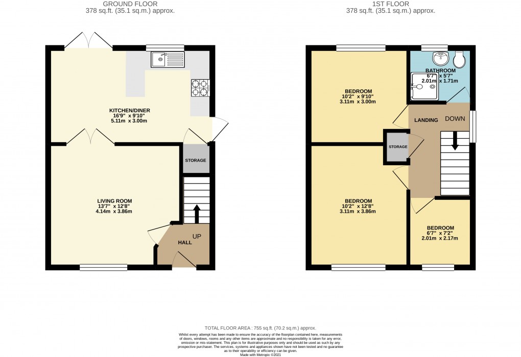 Floorplan for Bradwell, Milton Keynes, Buckinghamshire