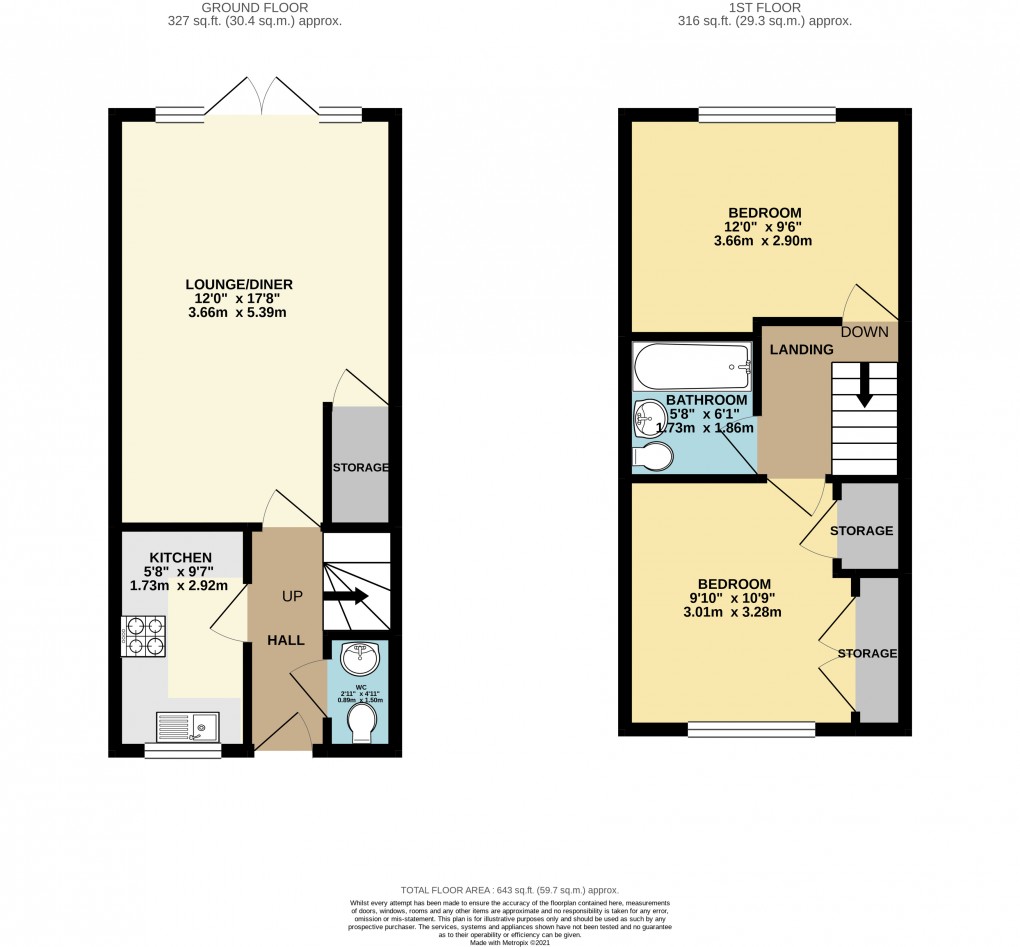 Floorplan for Tattenhoe, Milton Keynes, Buckinghamshire