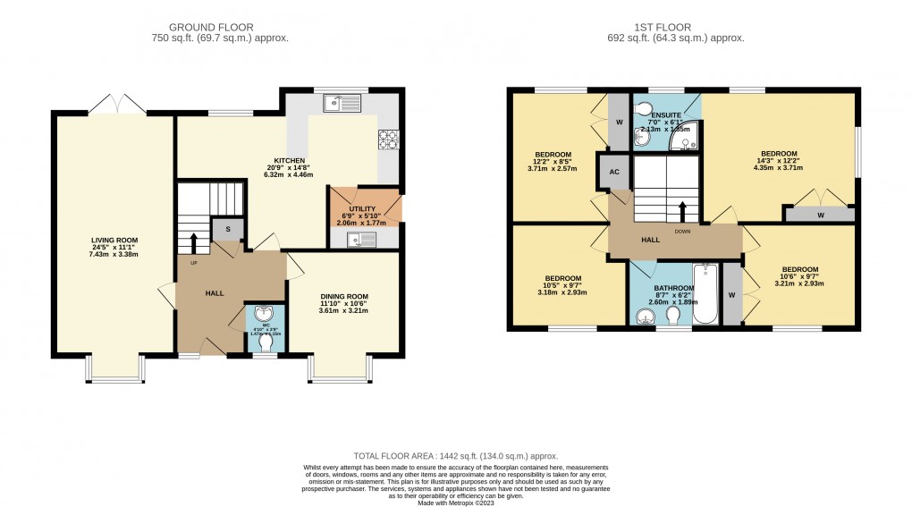 Floorplan for Grange Farm, Milton Keynes, Buckinghamshire