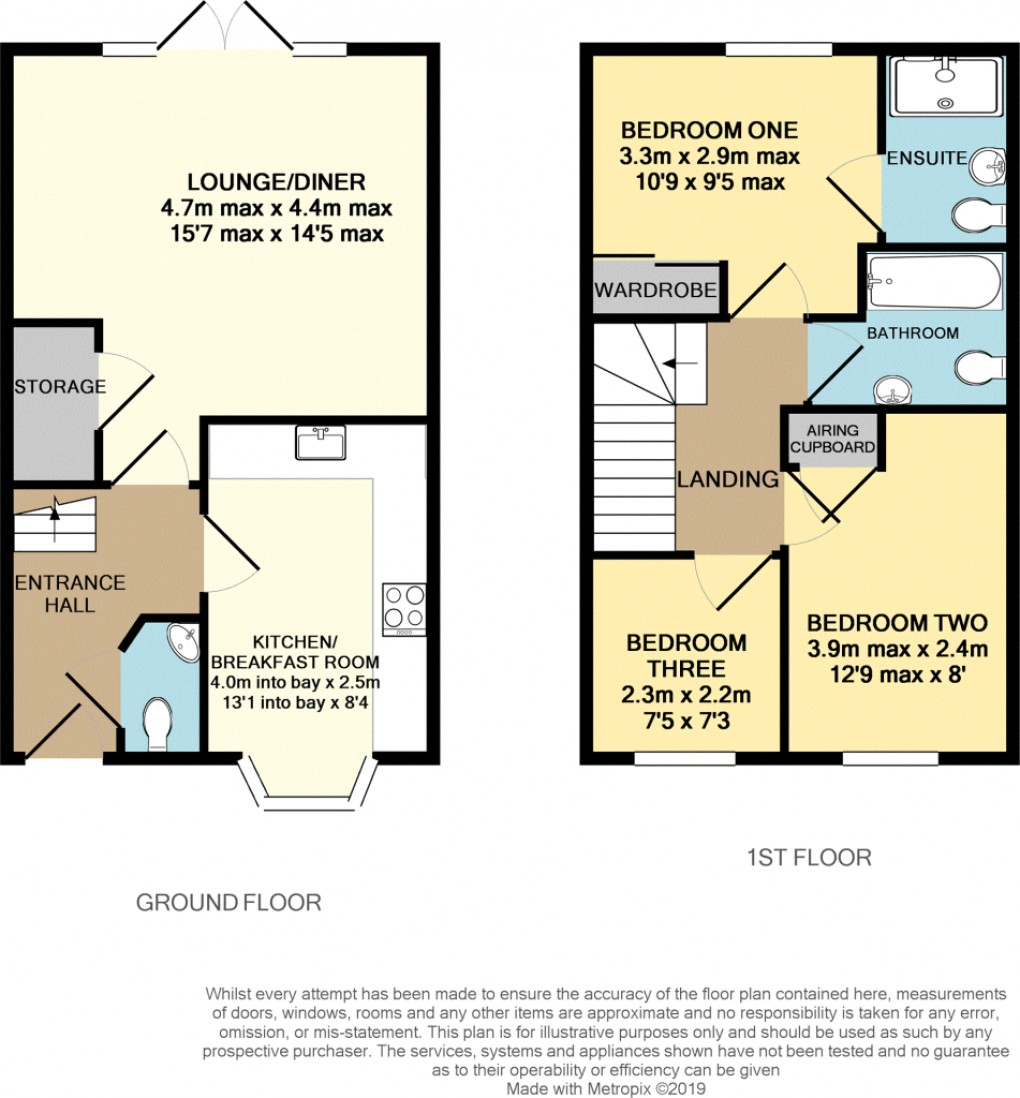 Floorplan for Fairfields, Milton Keynes, Buckinghamshire