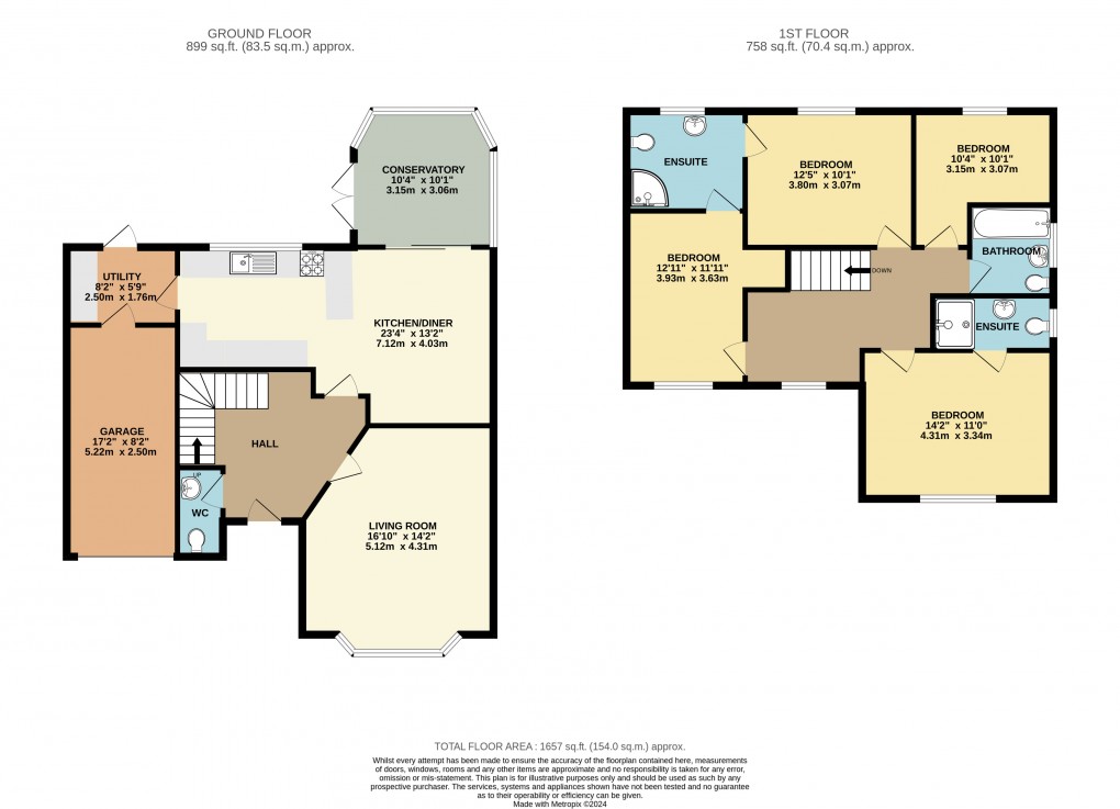 Floorplan for Shenley Church End, Milton Keynes, Buckinghamshire