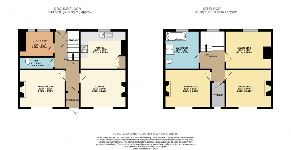 Floorplan for North Crawley, Newport Pagnell, Buckinghamshire