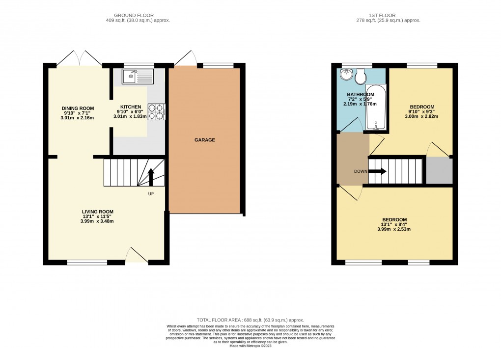 Floorplan for Loughton, Milton Keynes, Buckinghamshire