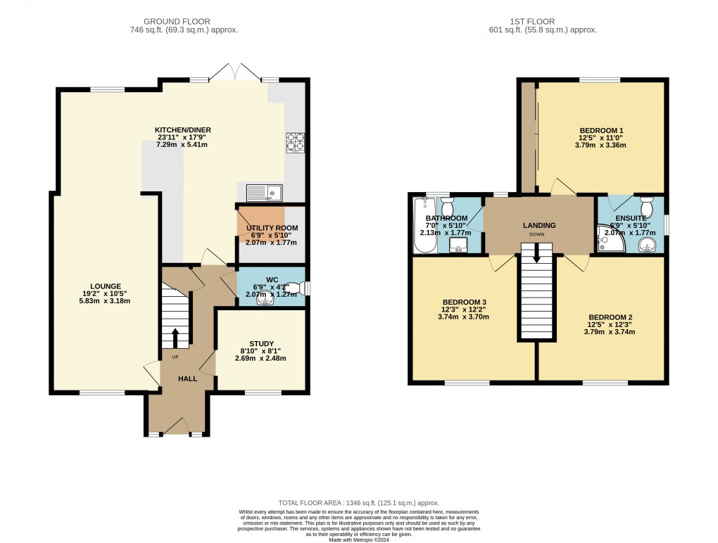 Floorplan for Stoke Goldington, Newport Pagnell, Buckinghamshire