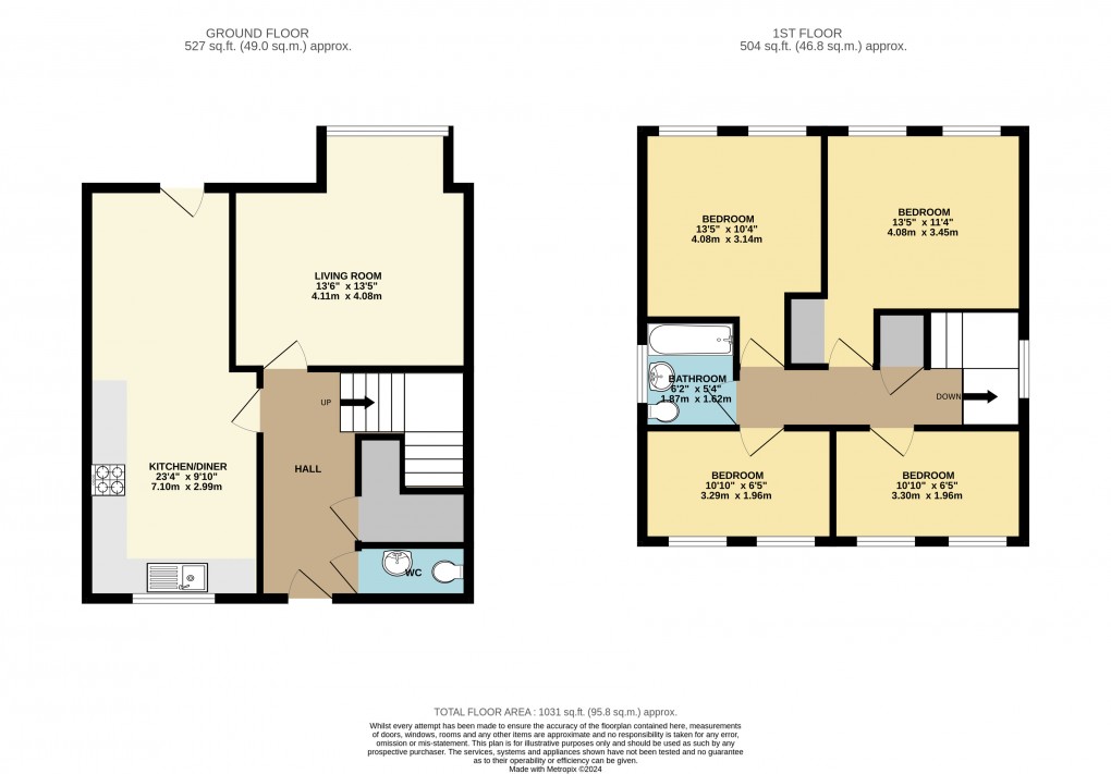 Floorplan for Eaglestone, Milton Keynes, Buckinghamshire