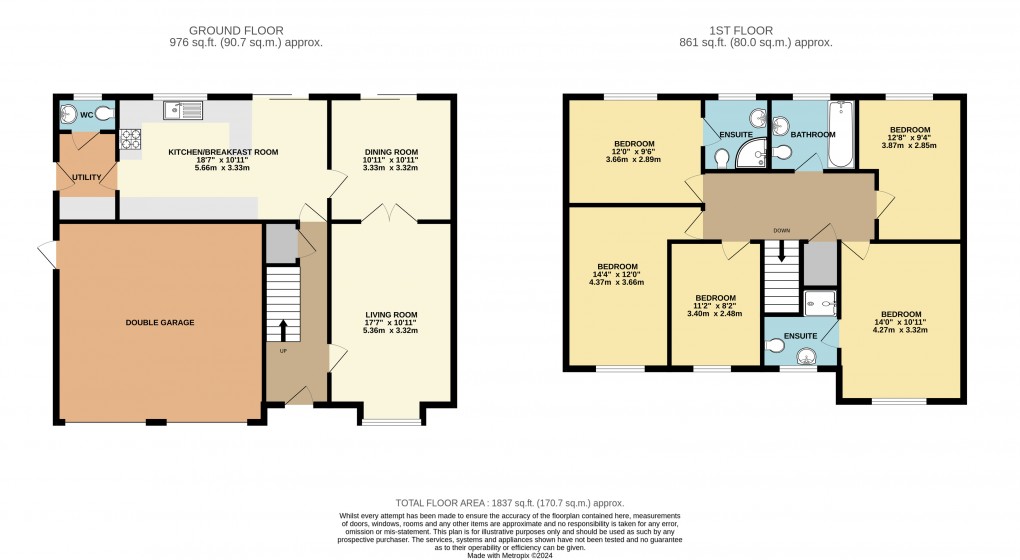 Floorplan for Two Mile Ash, Milton Keynes, Buckinghamshire