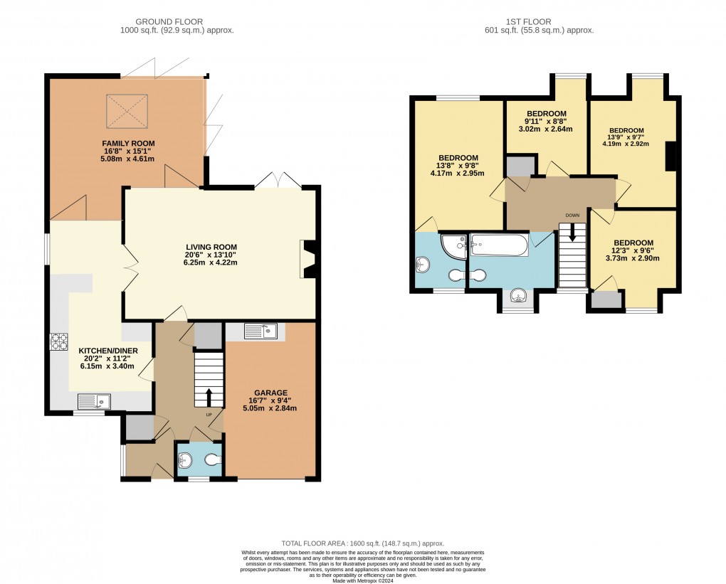 Floorplan for Woolstone, Milton Keynes, Buckinghamshire