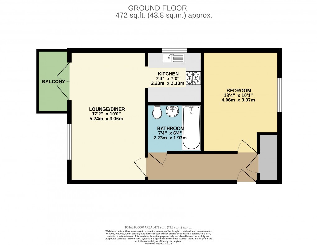 Floorplan for Whitehouse, Milton Keynes, Buckinghamshire