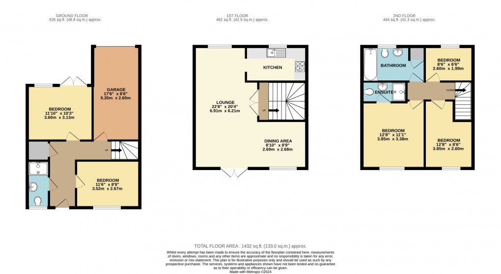 Floorplan for Kingsmead, Milton Keynes, Buckinghamshire