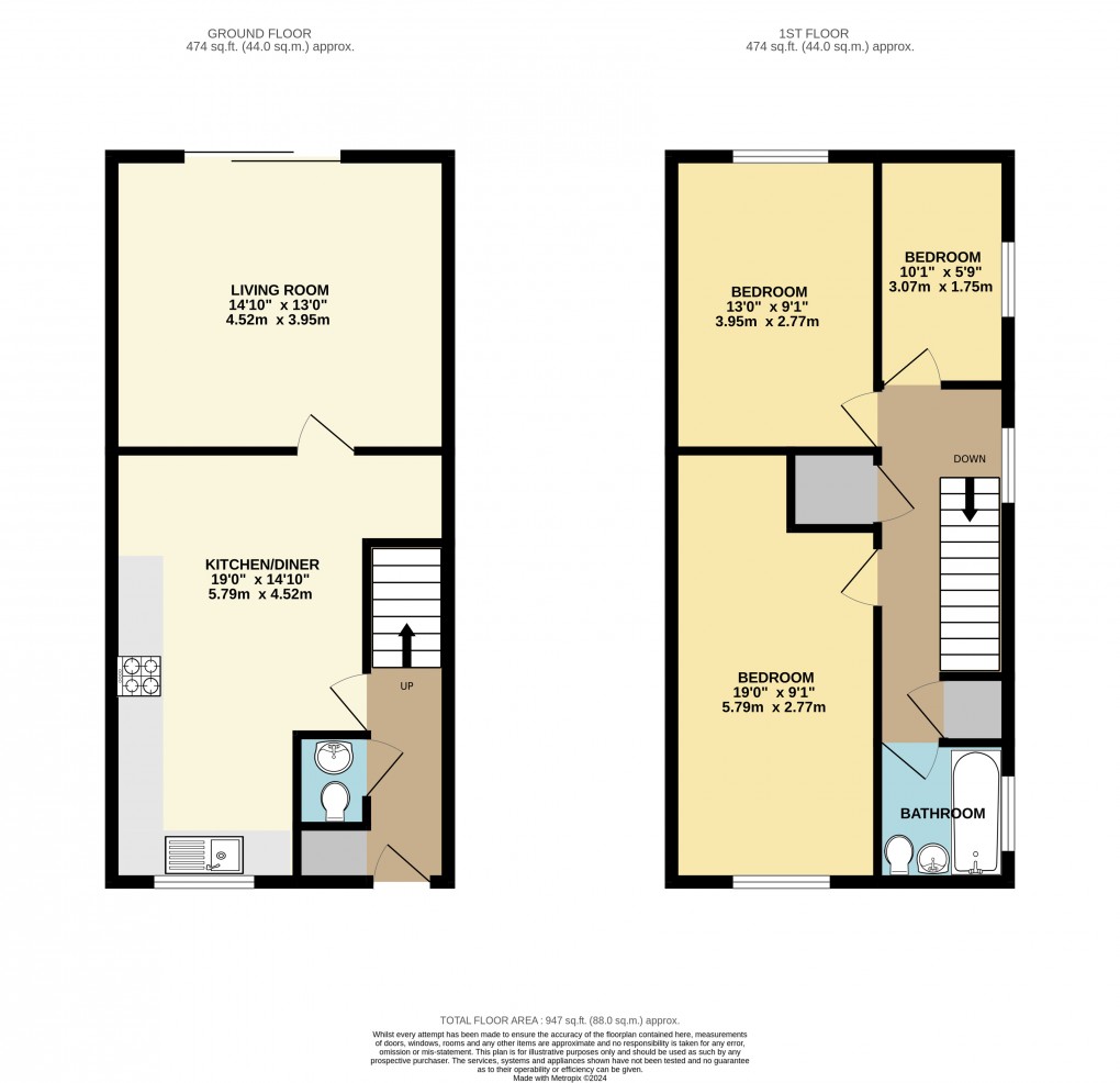 Floorplan for Greenleys, Milton Keynes, Buckinghamshire