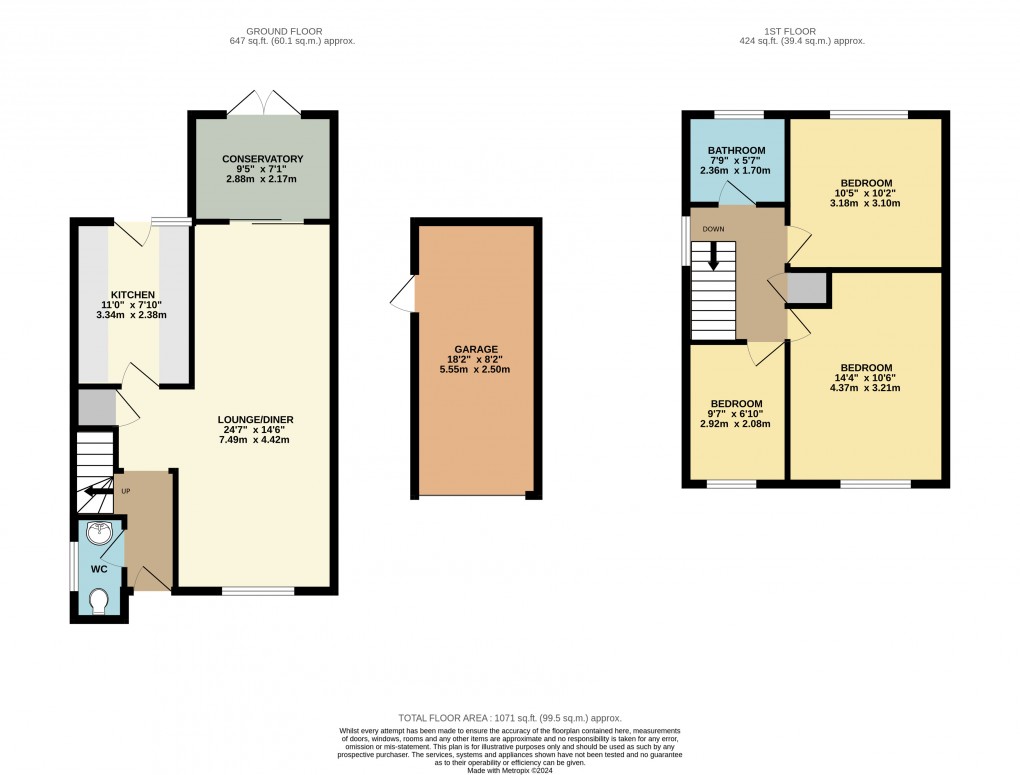 Floorplan for Conniburrow, Milton Keynes, Buckinghamshire