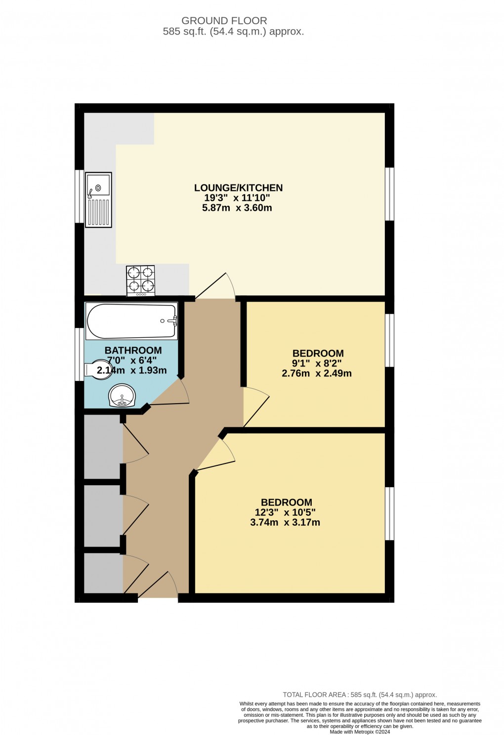 Floorplan for Brooklands, Milton Keynes, Buckinghamshire