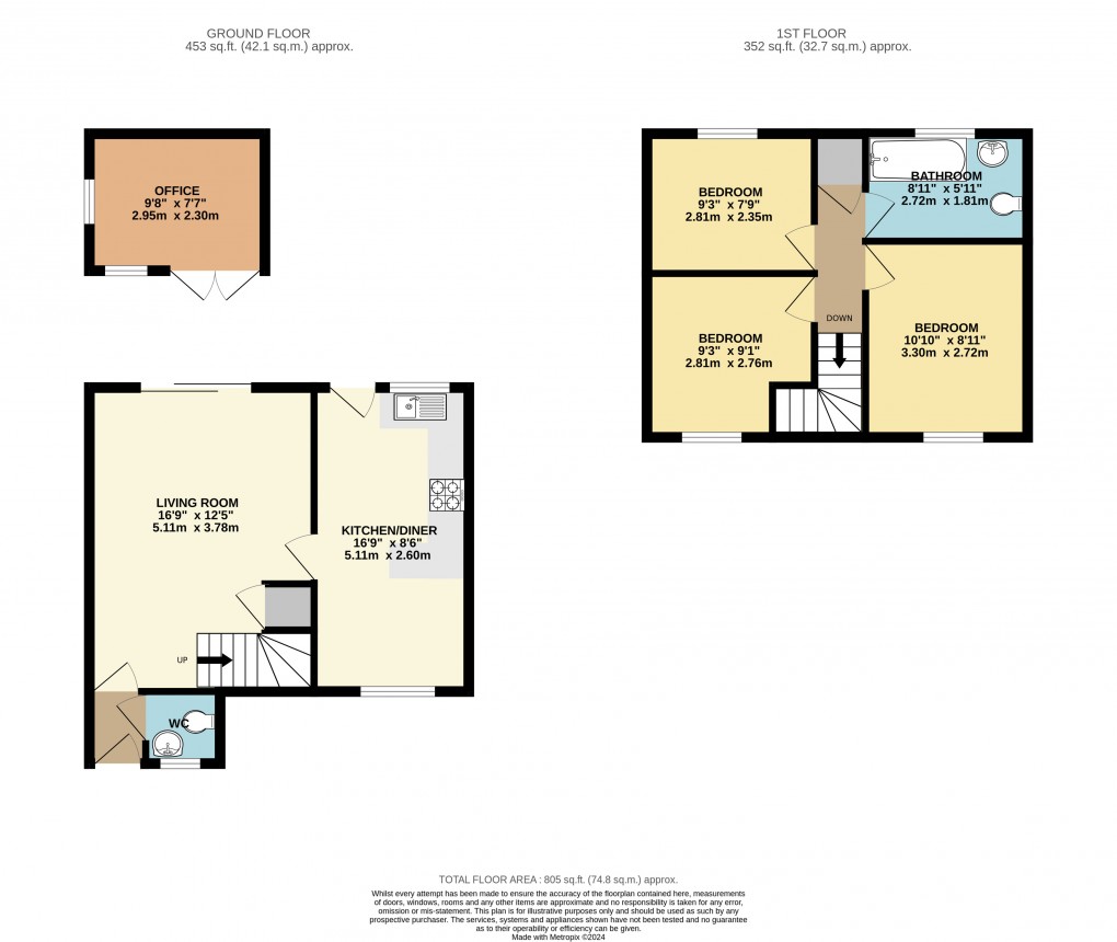 Floorplan for Crownhill, Milton Keynes, Buckinghamshire