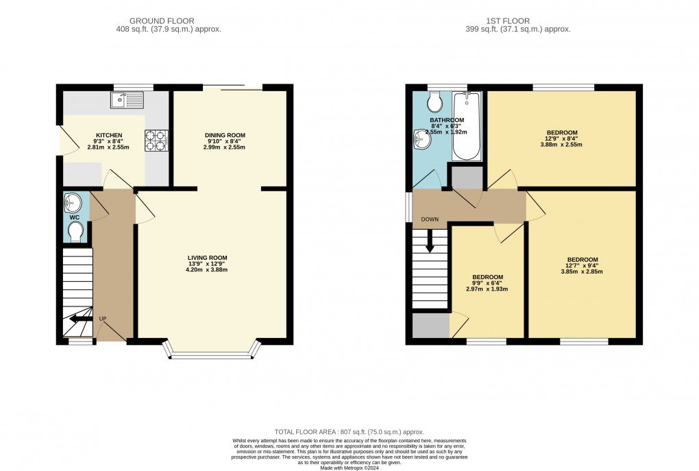 Floorplan for Heelands, Milton Keynes, Buckinghamshire