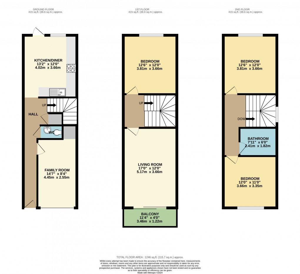 Floorplan for Peartree Bridge, Milton Keynes, Buckinghamshire