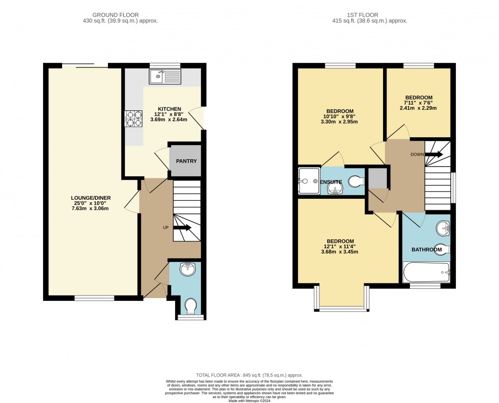 Floorplan for New Bradwell, Milton Keynes, Buckinghamshire