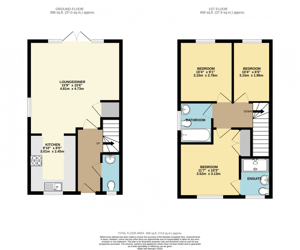 Floorplan for Whitehouse, Milton Keynes, Buckinghamshire