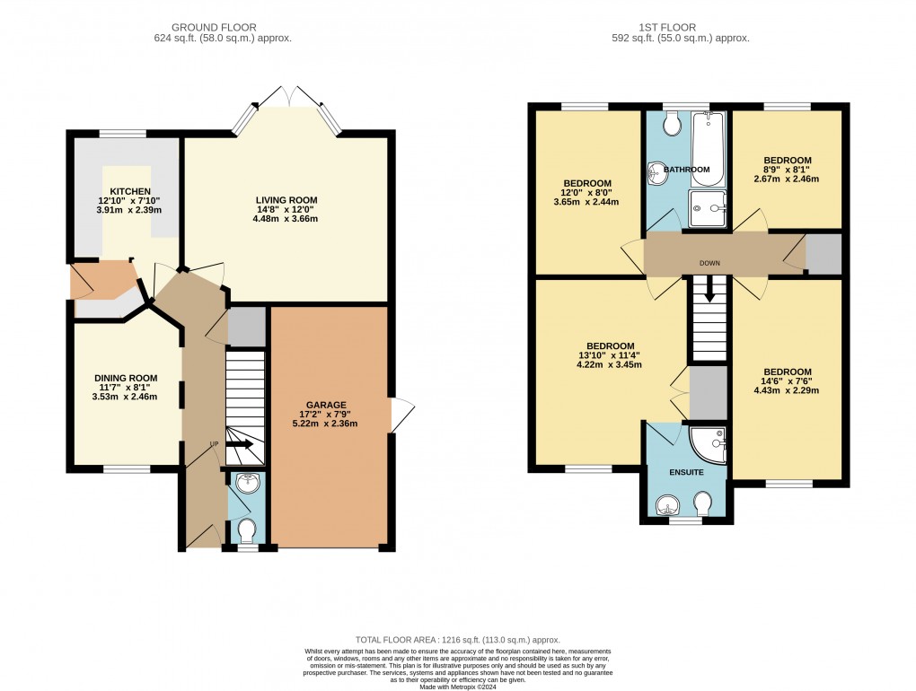 Floorplan for Furzton, Milton Keynes, Buckinghamshire